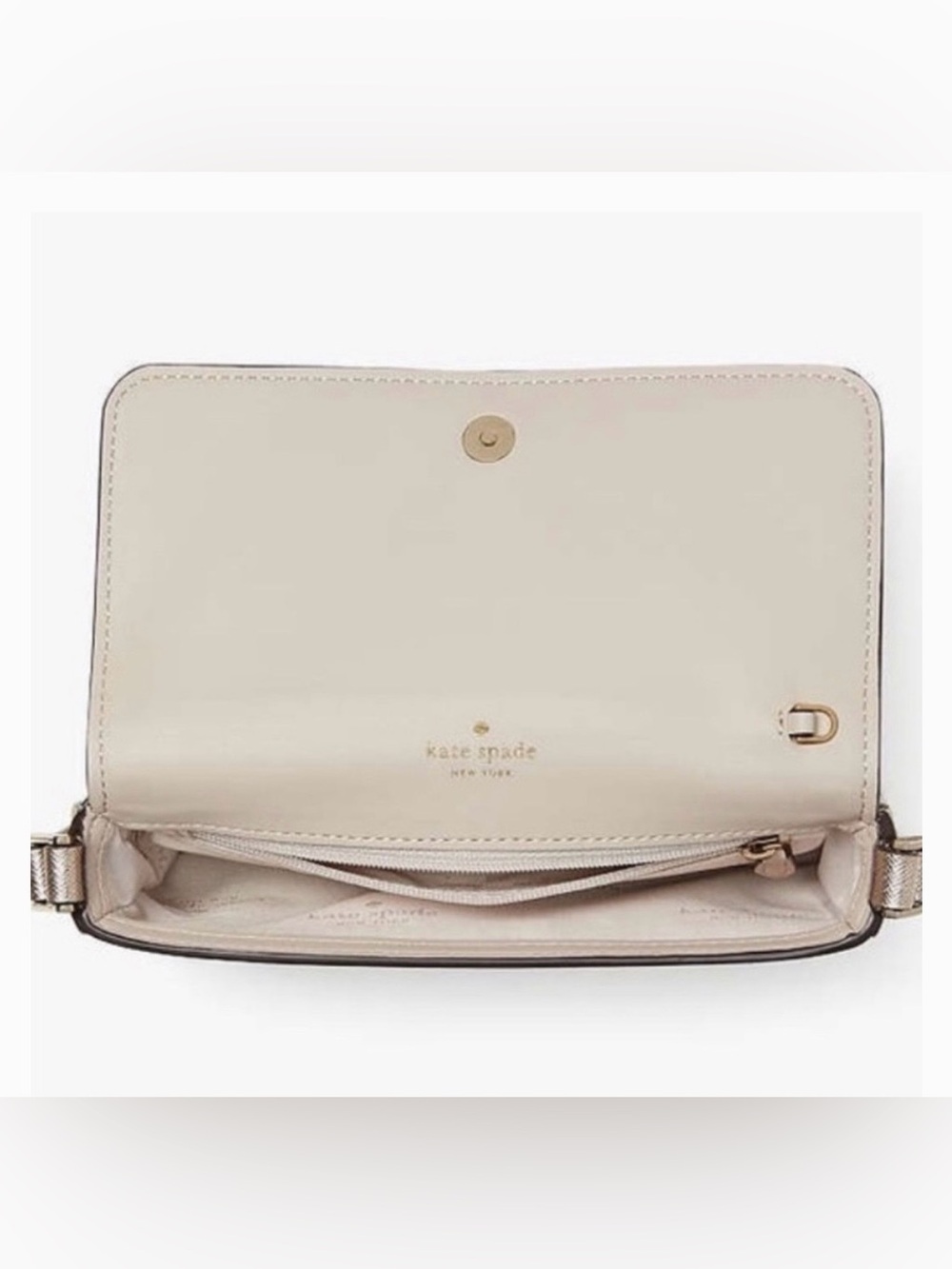 NWT Kate Spade Glimmer Boxed Crossbody Duo in Gold Glitter KE451 - Picture 3 of 11